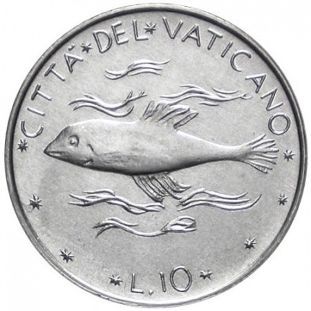 1972 * 10 lire Vaticano Paolo VI anno X