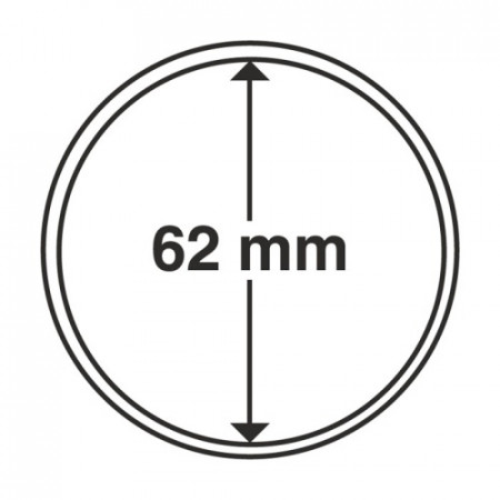 Confezione 10 capsule per monete Ø 62 mm  * LEUCHTTURM