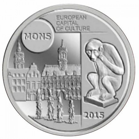 2015 * 5 Euro BELGIO "MONS Capitale della Cultura" FDC
