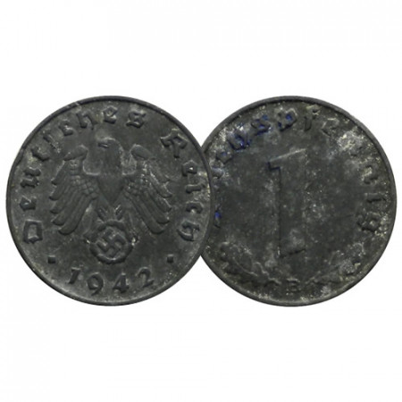 1942 E * 1 Reichspfennig GERMANIA "Terzo Reich" (KM 97) BB