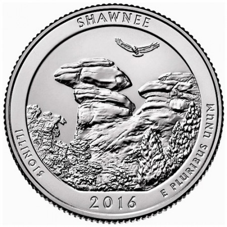2016 * Quarto di Dollaro (25 Cents) Stati Uniti "Shawnee – Illinois"