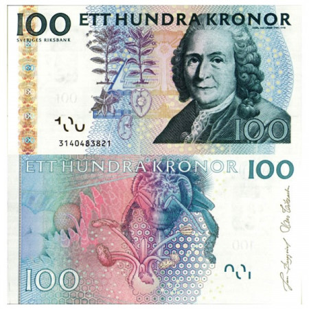 ND (2003) * Banconota Svezia 100 Kronor “C von Linné” (p65b) FDS