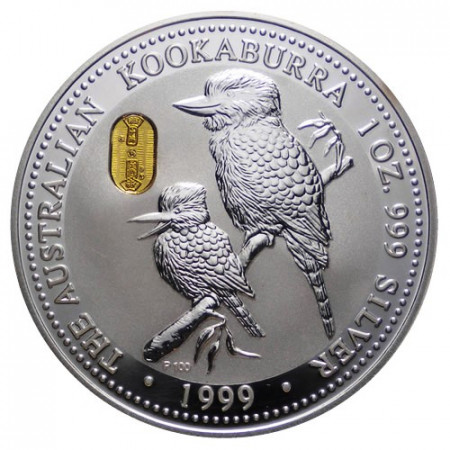 1999 * 1 Dollaro Argento 1 OZ Australia "Kookaburra - Koban Kin" Privy Mark