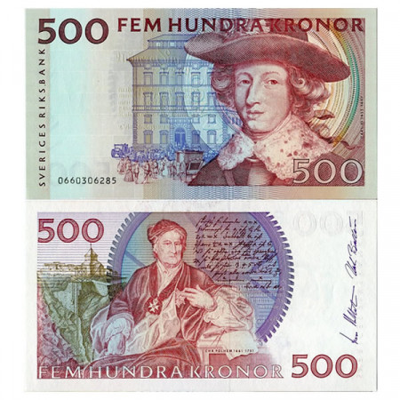 ND (2000) * Banconota Svezia 500 Kronor “King Carl XI” (p59b) FDS