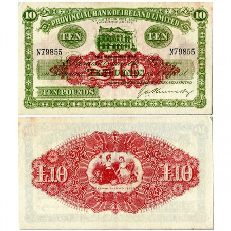 1944 * Banconota Irlanda del Nord 10 Pounds "Provincial Bank" (p237) SPL+
