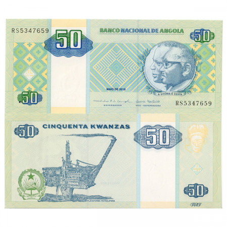 2010 * Banconota Angola 50 Kwanzas "JE dos Santos - A Neto" (p146b) FDS
