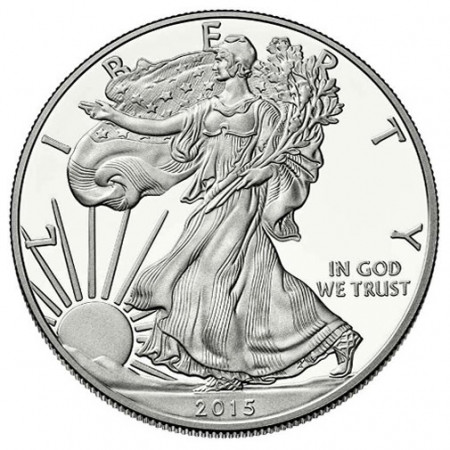 2015 * 1 Dollaro Argento 1 OZ Stati Uniti "Liberty - Silver Eagle" FDC