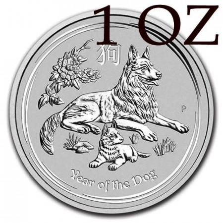 2018 * 1 Dollaro Argento 1 OZ Australia "Anno del Cane" FDC