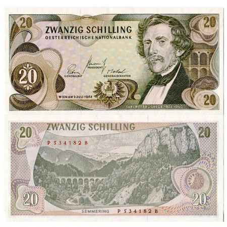 1967 * Banconota Austria 20 Schilling (p142a) FDS