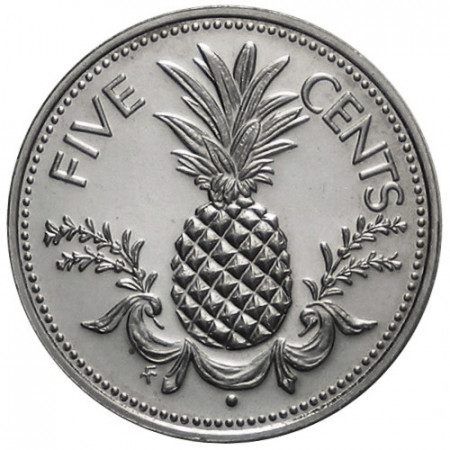 1976 * 5 Cents Bahamas "Ananas"