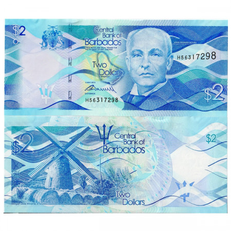 2013 * Banconota Barbados 2 dollari FDS