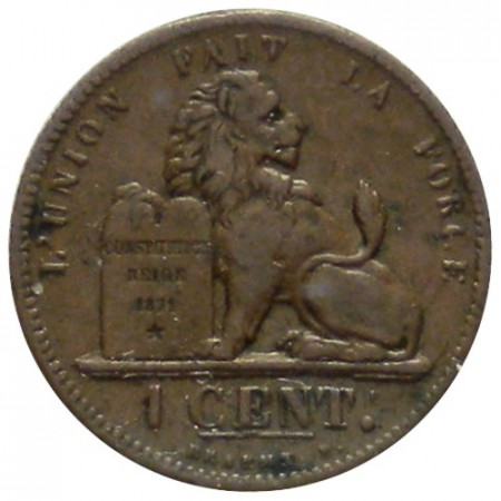 1862 * 1 Centime Belgio "Leopoldo I" (KM 1.2) BB