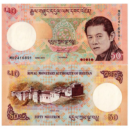 2013 * Banconota Bhutan 50 Ngultrum "JD Wangchuck" (p31b) FDS