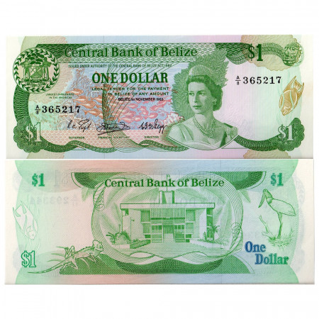 1983 * Banconota Belize 1 dollaro FDS