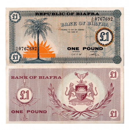 1967 * Banconota Biafra 1 pound FDS