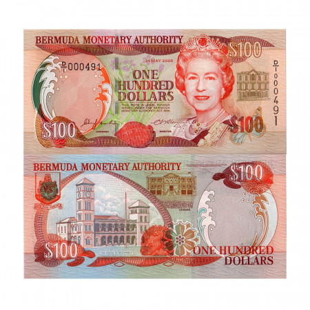 2000 * Banconota Bermuda 100 dollari FDS