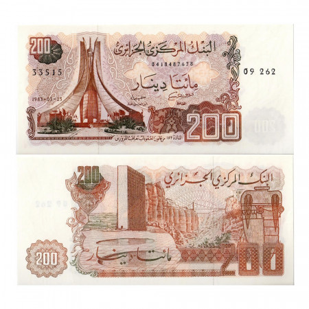 1983 * Banconota Algeria 200 Dinars (p135a) FDS