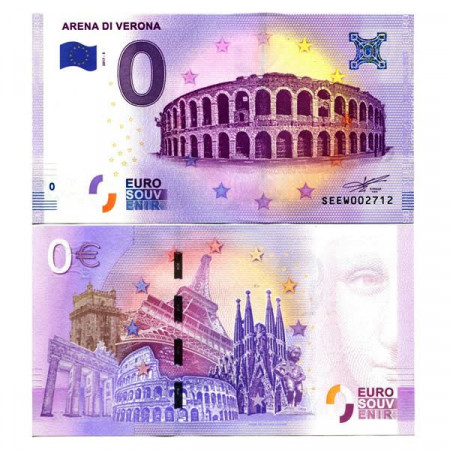 2017-5 * Banconota Souvenir Italia Unione Europea 0 Euro "Arena Di Verona" FDS