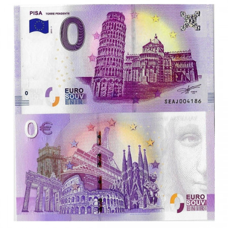 2018-1 * Banconota Souvenir Italia Unione Europea 0 Euro "Pisa - Torre Pendente" FDS