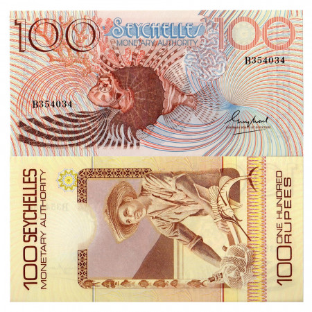 1980 * Banconota Seychelles 100 Rupie FDS