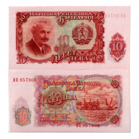 1951 * Banconota Bulgaria 10 Leva "Georgi Dimitrov" (p83a) FDS