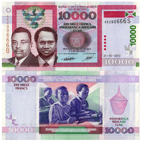 2013 * Banconota Burundi 10000 Francs (p49) FDS