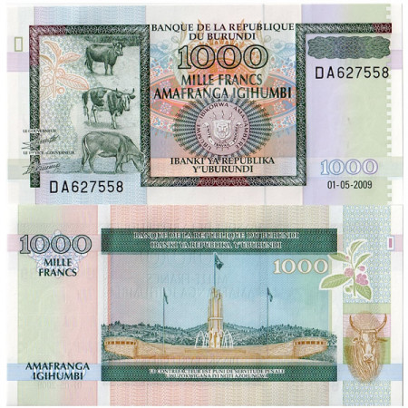 2009 * Banconota Burundi 1000 Francs (p46) FDS