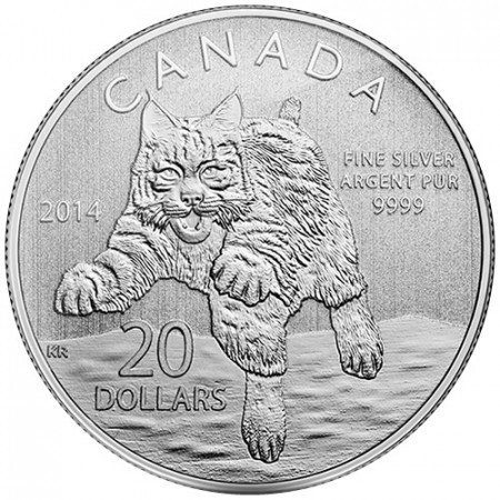 2014 * 20 Dollari Canada Lince rossa