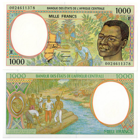 2000 E * Banconota Stati Africa Centrale "Camerun" 1000 franchi FDS-