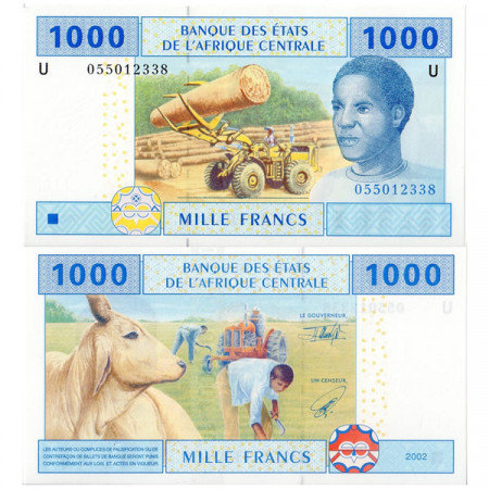 2002 U * Banconota Stati Africa Centrale "Camerun" 1000 franchi FDS