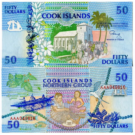 ND (1992) * Banconota Cook Islands 50 Dollars (p10a) FDS