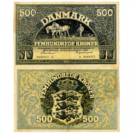 1941 * Banconota Danimarca 500 Kroner (p34b) BB