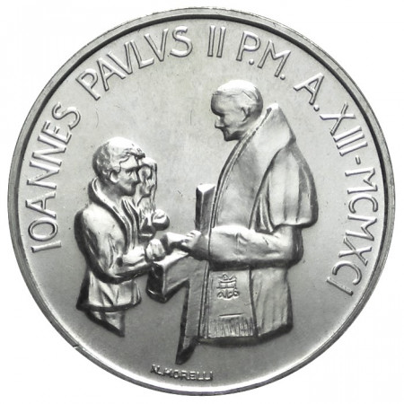 1991 * 1000 lire argento Vaticano Giovanni Paolo II Anno XIII