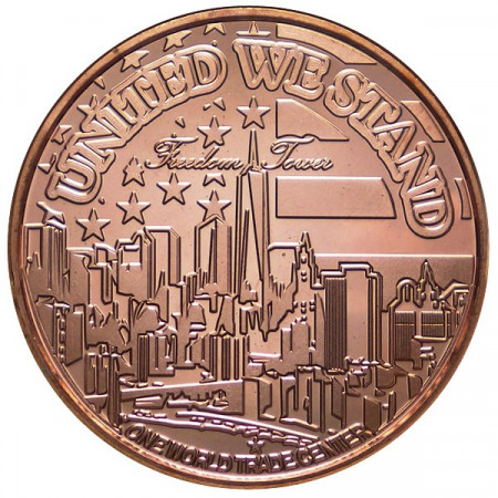 2014 * Copper round Stati Uniti Medaglia in rame "11/9 Memorial"