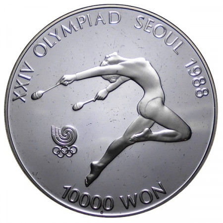 1988 * 10000 Won argento Corea del Sud - Ginnastica proof