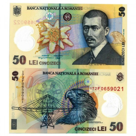 2005 (2017) * Banconota Polimera Romania 50 Lei "Aurel Vlaicu" (p120g) FDS