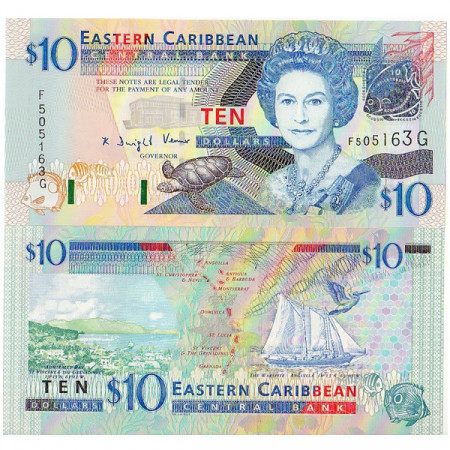 ND (2003) * Banconota East Caribbean States "Grenada" 10 Dollari FDS