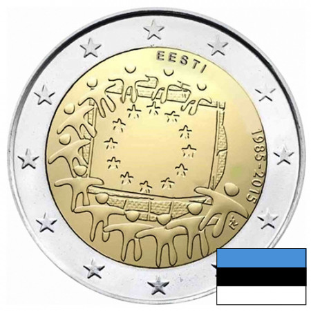 2015 * 2 Euro ESTONIA "30º Anniversario della Bandiera Europea"