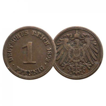 1890-1916 * 1 Pfennig GERMANIA "Secondo Reich - Aquila Imperiale" (KM 10) MB/BB