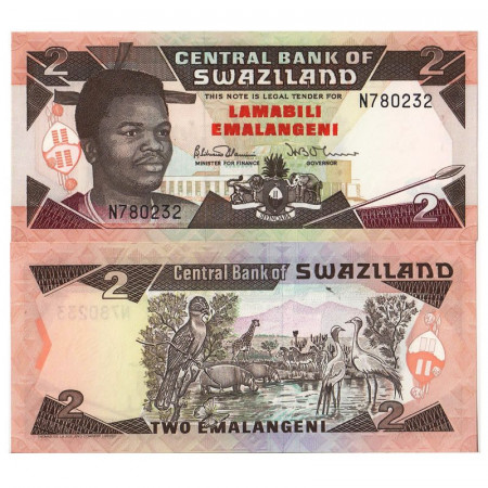 ND (1992) * Banconota Swaziland 2 Emalangeni "King Mswati III" (p18a) FDS