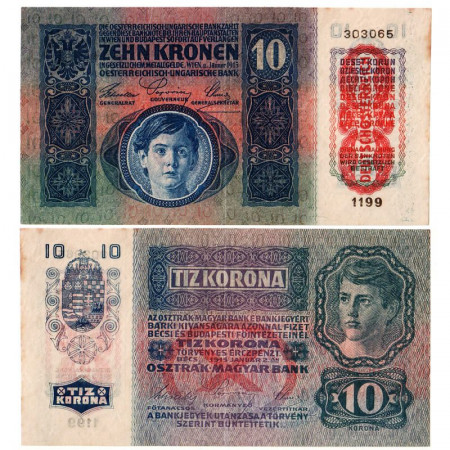 ND (1919 - old 1915) * Banconota Austria 10 Kronen "Deutschösterreich" (p51a) SPL