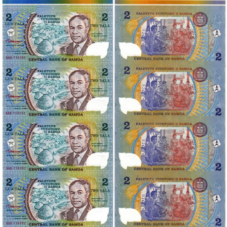 1990 * Banconota Samoa 2 Tala "Tanumafili II" (p31b) FDS