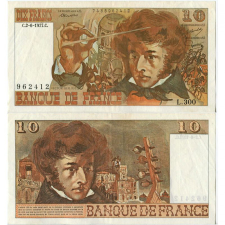 1977 * Banconota Francia 10 Francs "Louis H Berlioz" (p150c) SPL