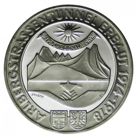 1978 * 100 Schilling Argento Austria - “Arlberg-Tunnel” (KM 2941) PROOF