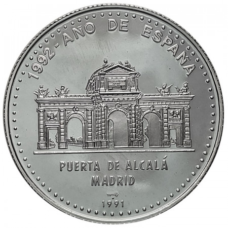 1991 * 10 Pesos 1 OZ Argento Cuba "Porta di Alcalà Madrid" (KM 348) PROOF