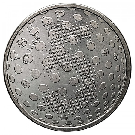 2005 * 5 Euro Argento Olanda "60 Ann. fine II Guerra Mondiale" (KM 254) FDC