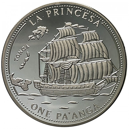 1993 * 1 Pa'anga Argento Tonga "La Princesa" (KM 154) PROOF