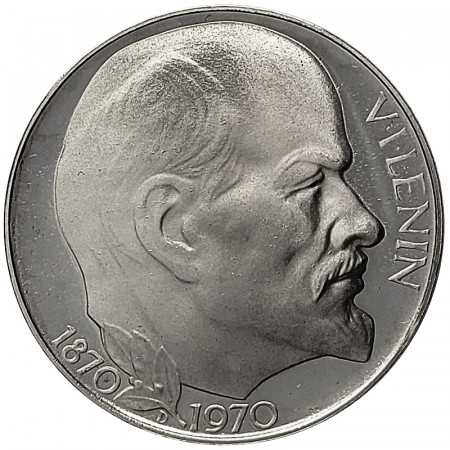 1970 * 50 Korun Argento Cecoslovacchia "100 Anni Nascita di Lenin" (KM 70) PROOF