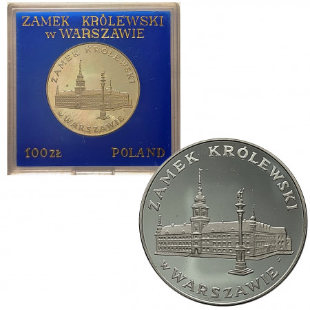 1975 * 100 Zlotych Argento Polonia "Castello Reale di Varsavia" (Y 76) PROOF