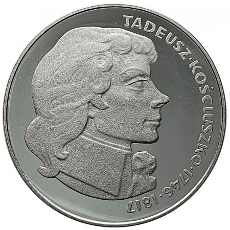 1976 * 100 Zlotych Argento Polonia "Tadeusz Kosciuszko" (Y 82) PROOF